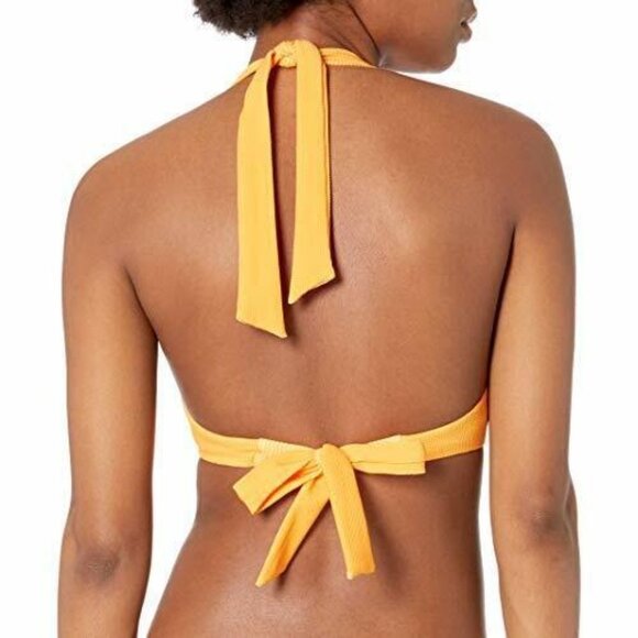 Trina Turk Swimsuit Womens 2 Bikini Mango Rainbow Swirl Halter High Waist New - Picture 5 of 6